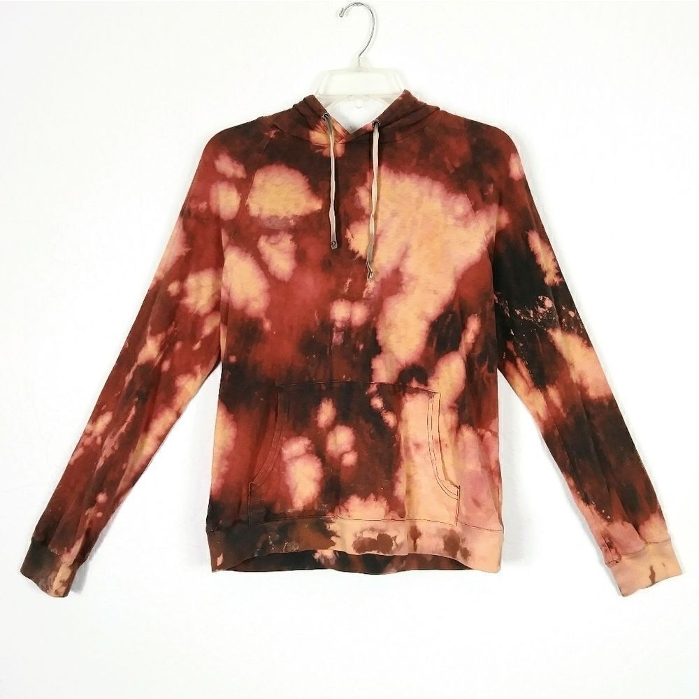 Custom Bleach Dyed Hoodie Sweatshirt